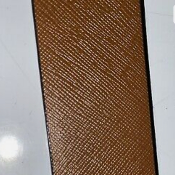 MICHAEL KORS BELT VANILLA PRINTED MK LOGO WITH GOLD MK LOGO BUCKLE - Picture 8 of 9